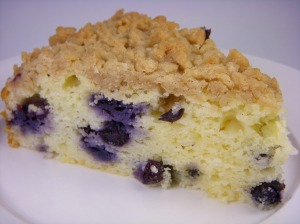 Blueberry crumb cake from Ina Garten